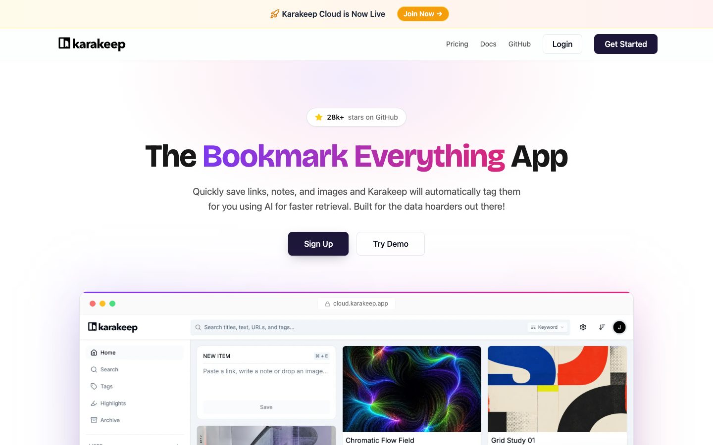 Karakeep — Screenshots 1