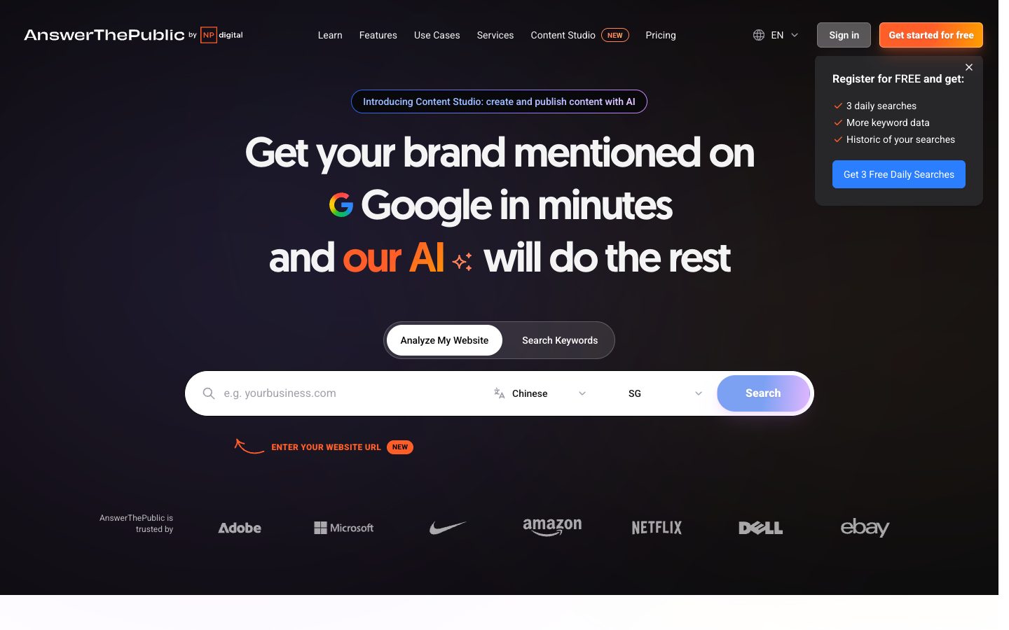 AnswerThePublic — Screenshots 1