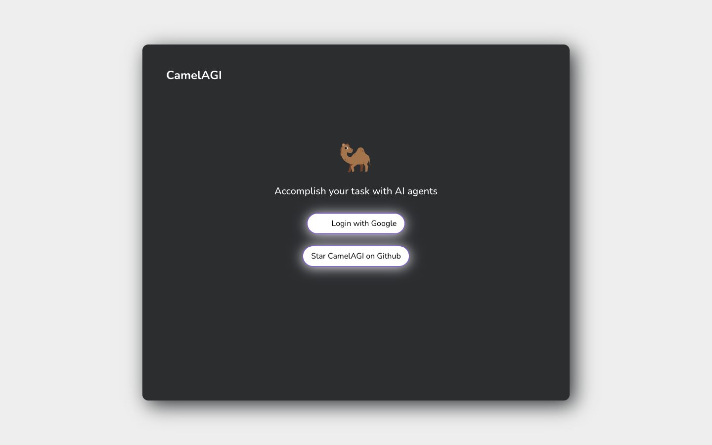 Camel AGI preview