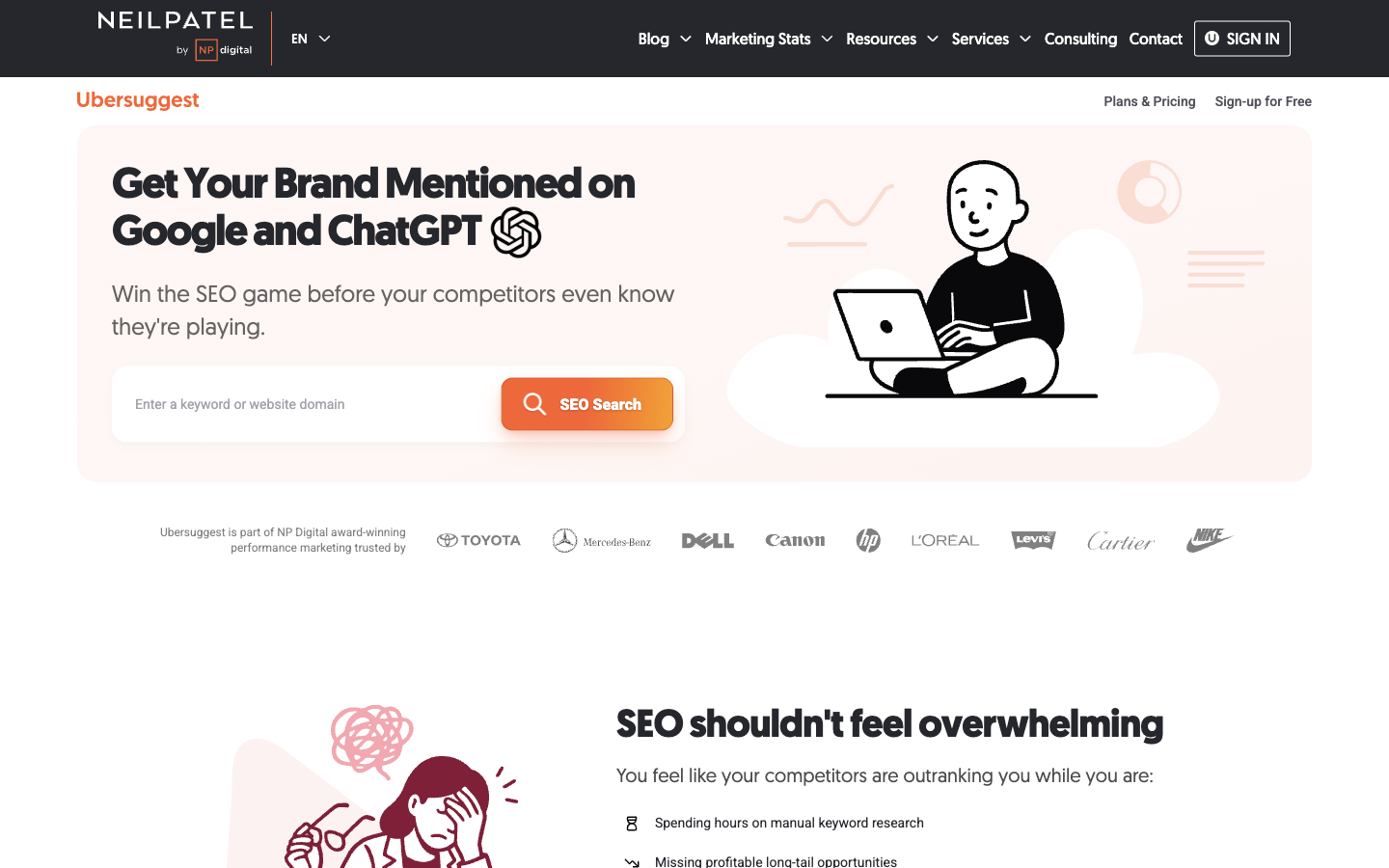 Ubersuggest — Screenshots 1