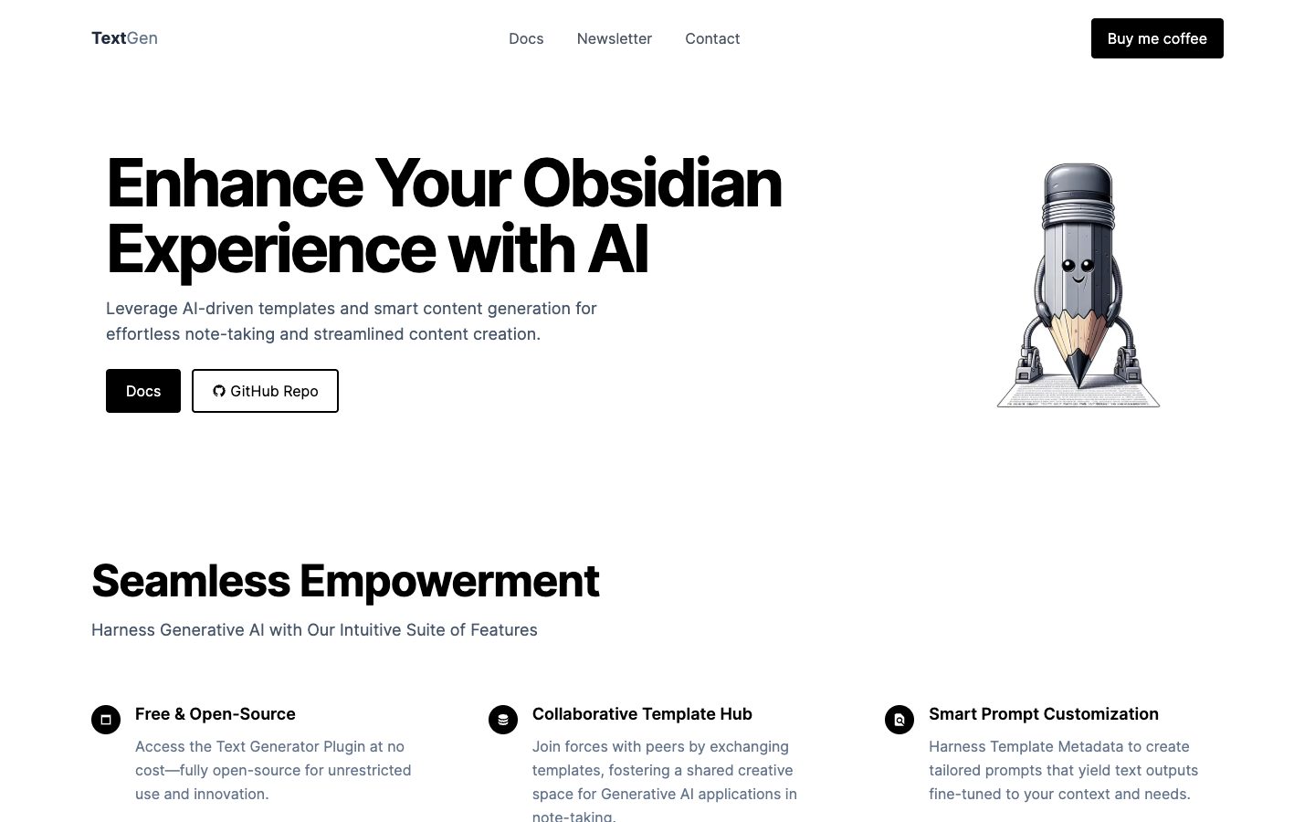 TextGen (Obsidian) preview