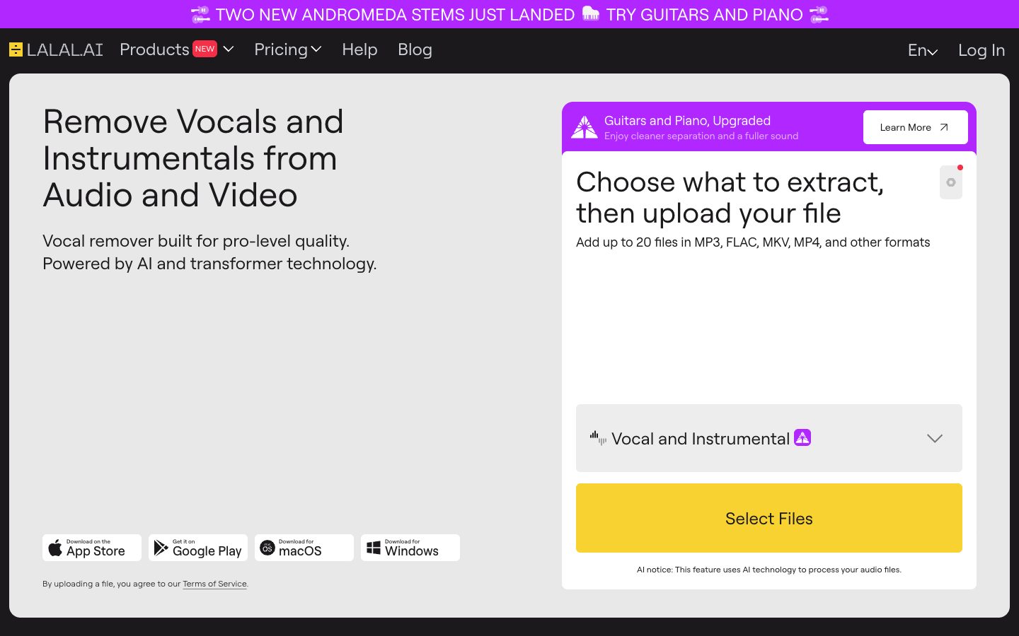 Lalal.ai preview